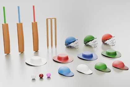 3D Game Kit - Cricket kit pack