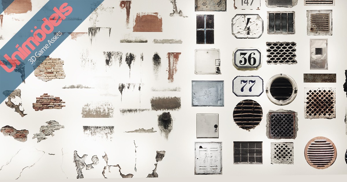 Wall decals vol. 9 | 2D Textures & Materials | Unity Asset Store