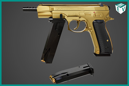 Pistol 09 Gold URP HDRP Textures