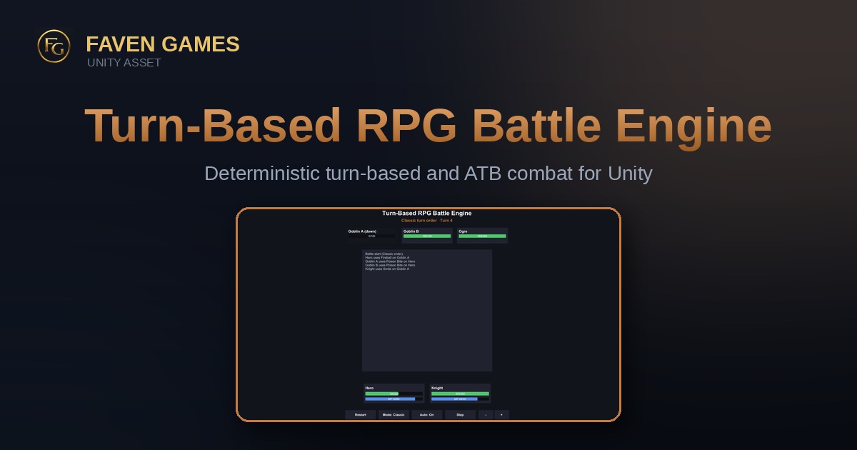 Turn-Based RPG Battle Engine | Game Toolkits | Unity Asset Store