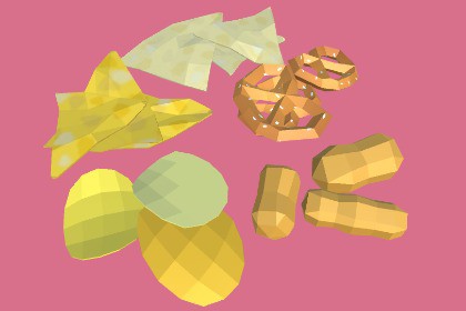 Low Poly Chips and Snacks | Model Pack