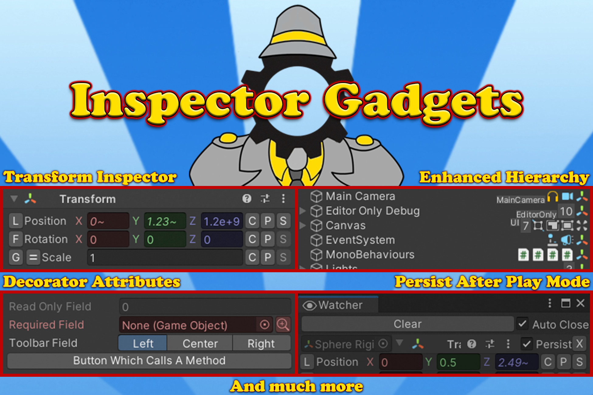 Inspector Gadgets Lite | GUI Tools | Unity Asset Store