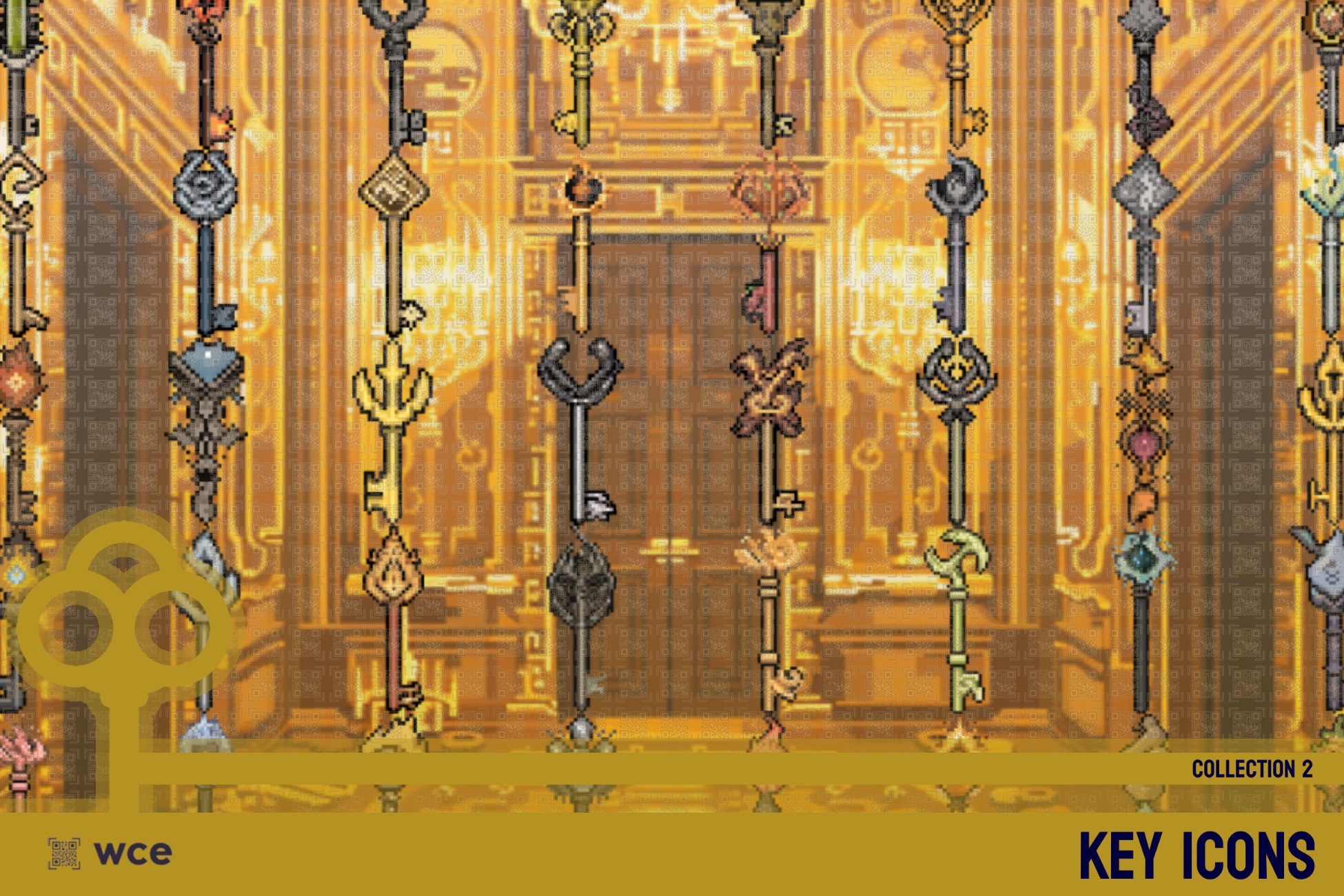 Key Icons - Collection 2 - 2D Pixel Loot and Treasure Resources Bundle ...