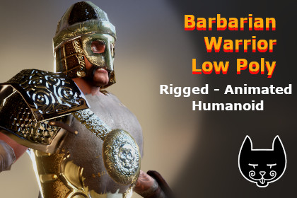 Barbarian Warrior With LODs