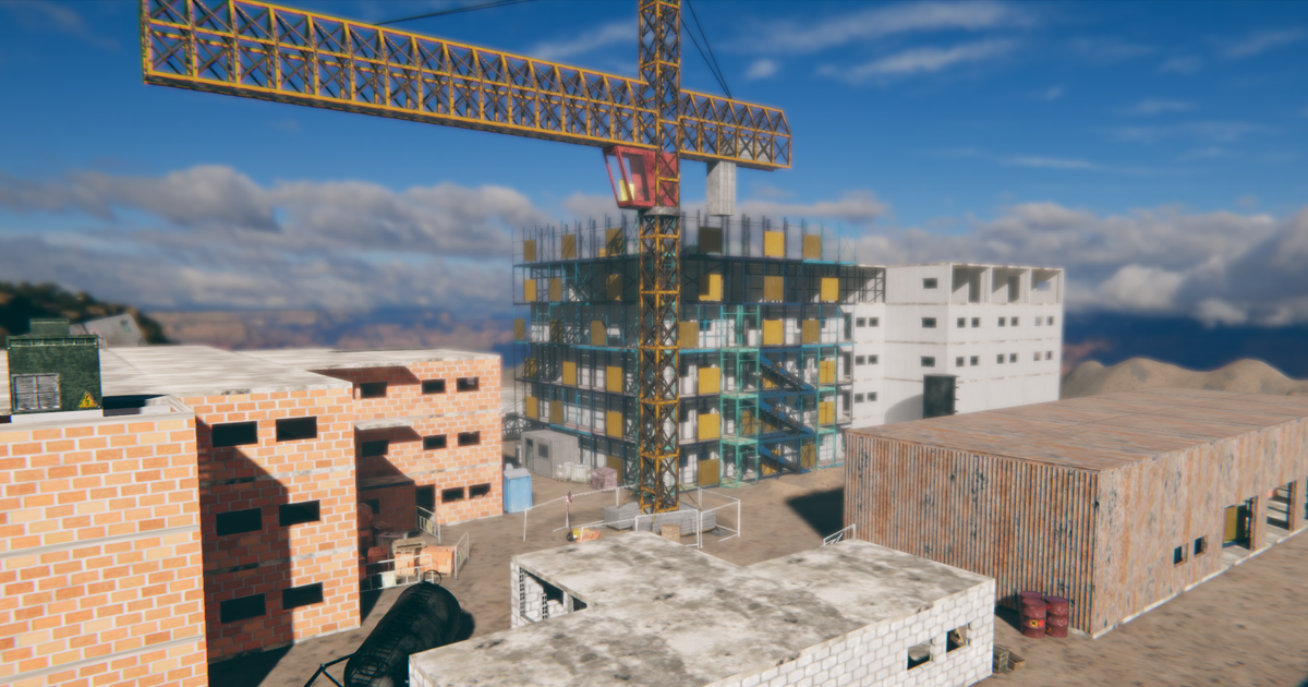 Basic Unity Site Model Modular Construction Site | 3D Urban | Unity Asset Store