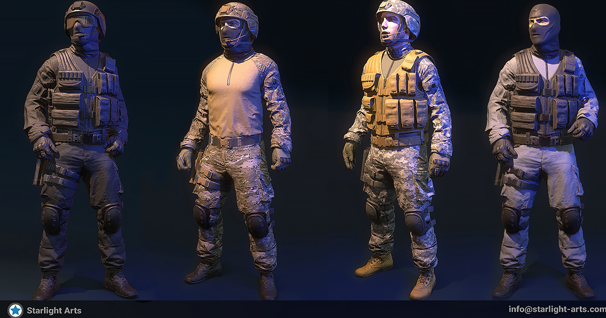 Modular SpecOps | 3D Humanoids | Unity Asset Store