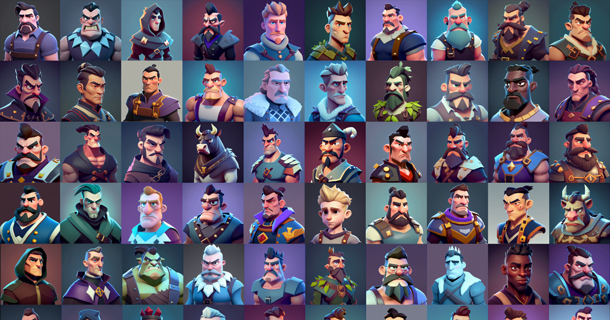 Popular Unity Character Casual character portraits & avatars | 2D Characters | Unity Asset Store