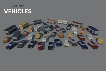 Low Poly Vehicles
