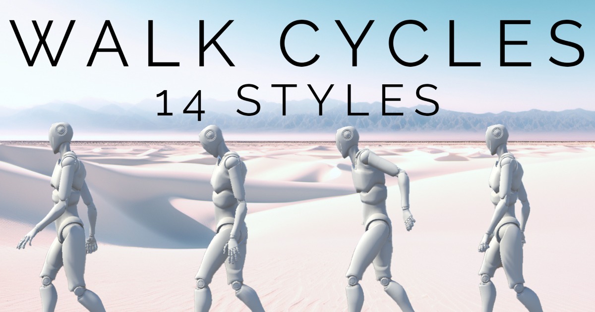 Walk Сycles Animations for Npc | 3D Animations | Unity Asset Store