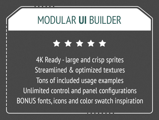 Modular UI Builder | 2D Icons | Unity Asset Store