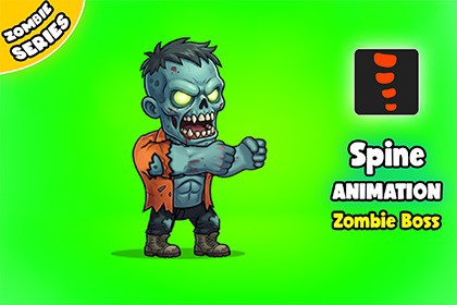 Zombie Boss - 2D Animated Character (Spine)