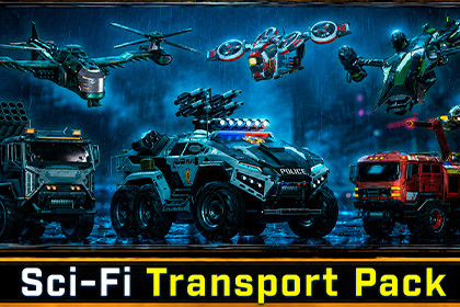 Sci-Fi Transports pack