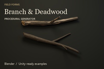 Field Forms – Procedural Branch & Deadwood Generator for Blender Assets