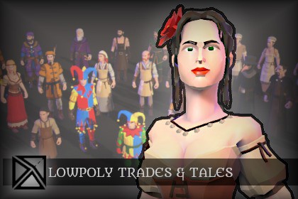 Lowpoly Modular NPCs - Trades & Tales- MEDIEVAL FANTASY SERIES