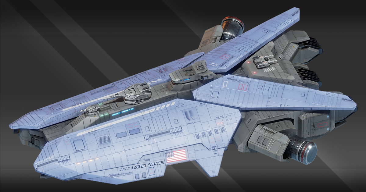 USSN Congress Class Frigate | 3D Space | Unity Asset Store