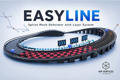 EasyLine - Spline Mesh Deformer with layer system