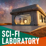 Sci-fi laboratory - modular interior and props