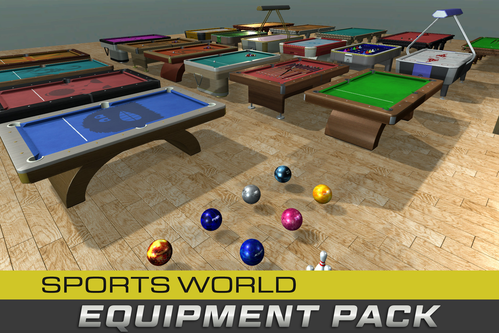 Indoor Sports - Equipment Pack | 3D Props | Unity Asset Store