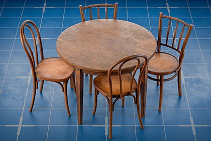 Kitchen Wooden Furniture - Game Ready Props Pack