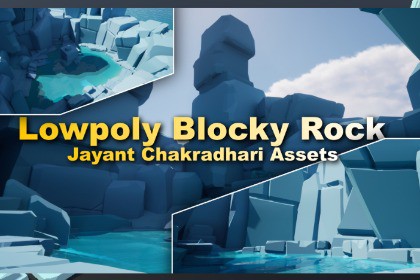 Lowpoly Blocky Rocks & Ice