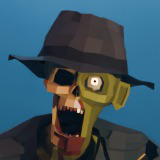 Zombie Man Modular Pack Low-Poly Stylized