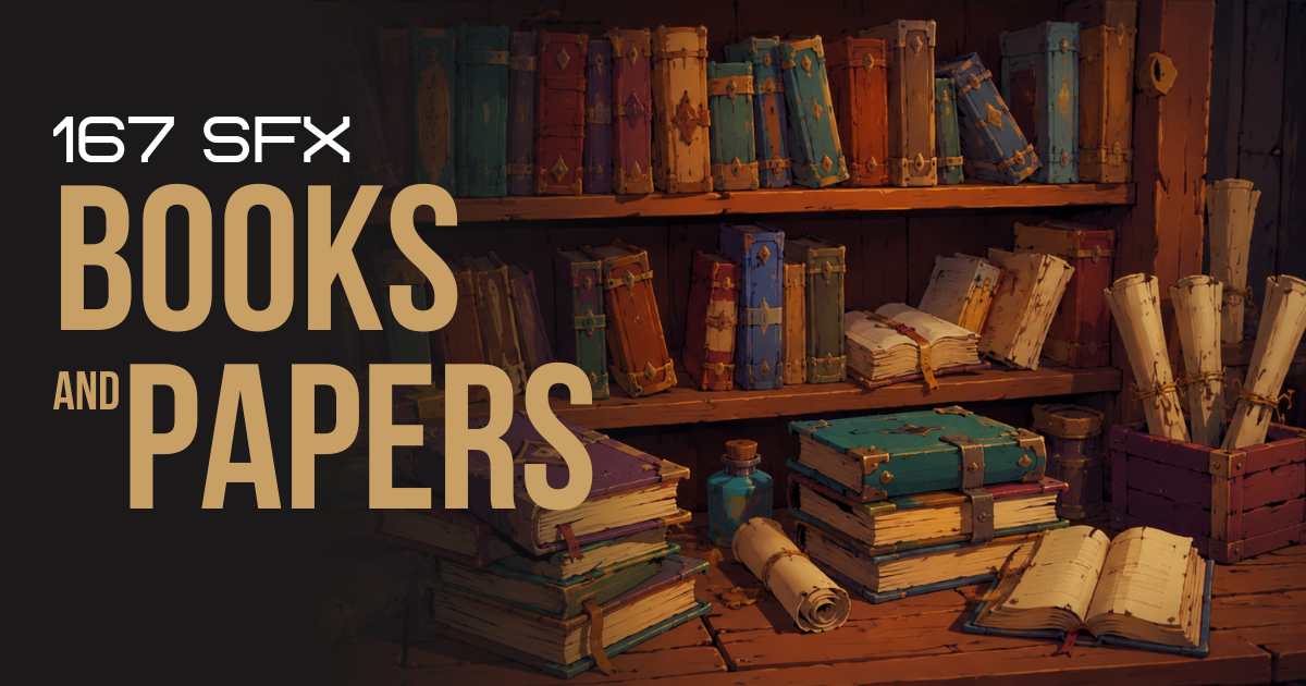 Books And Papers Sounds Pack - SFX | Foley Sound FX | Unity Asset Store
