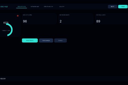 CyberOps SOC HUD – Security Operations UI Kit