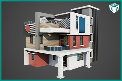 Modern House 01 URP HDRP Textures