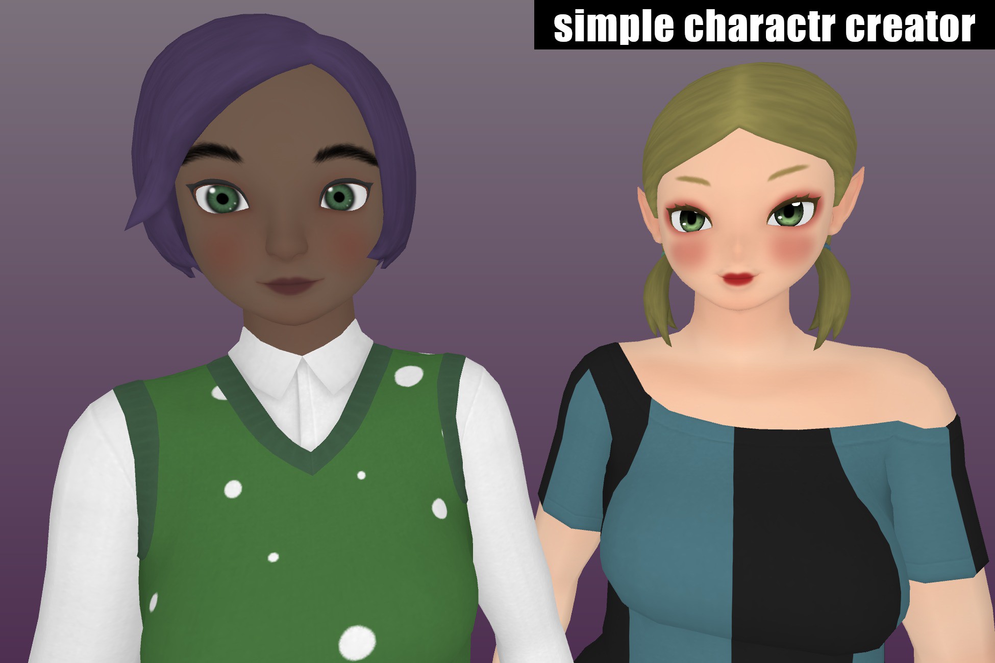 Simple Character Creator | Modeling | Unity Asset Store