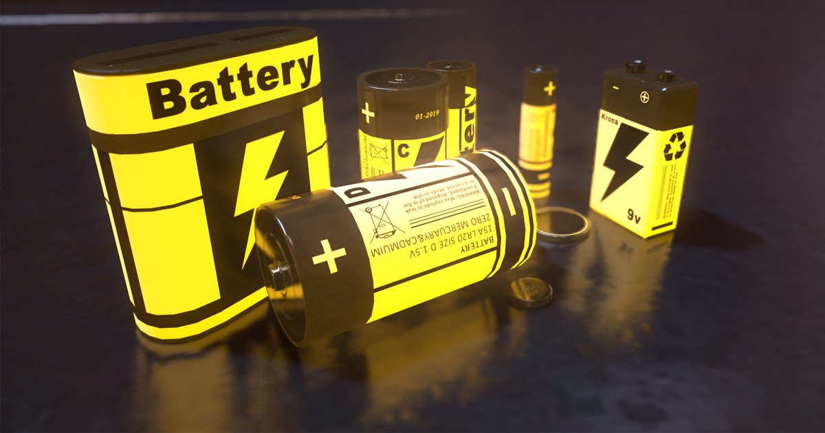 Battery pack 3D Electronics Unity Asset Store