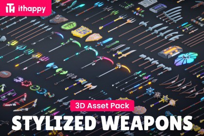 Ultimate Stylized Weapons - Low Poly 3D Models Pack