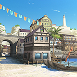 Seaside Town - High Quality Parallax Background