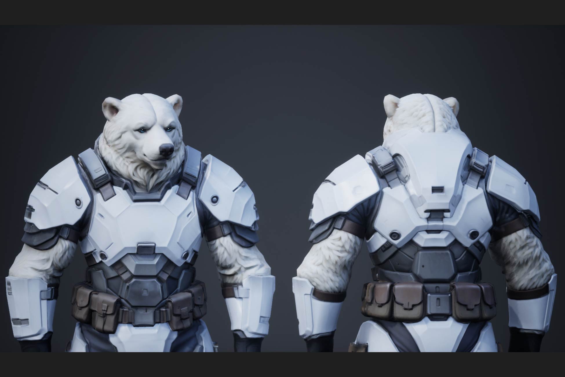 Red Bear Unity Model Bear Soldier 1 | Characters | Unity Asset Store