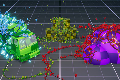 Surface Vine System Particle