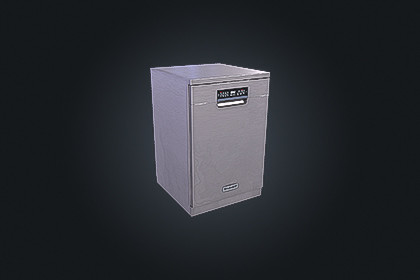 Dishwasher V1 – Kitchen Appliance | Game Ready PBR | Built-In & URP Compatible