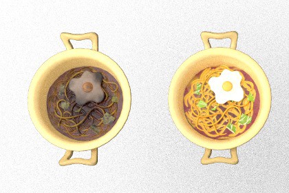 Stylized Noodle Bar - Cooking & Food Prop Kit
