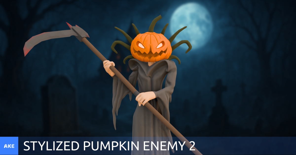 Stylized Pumpkin Enemy 2 | 3D Creatures | Unity Asset Store
