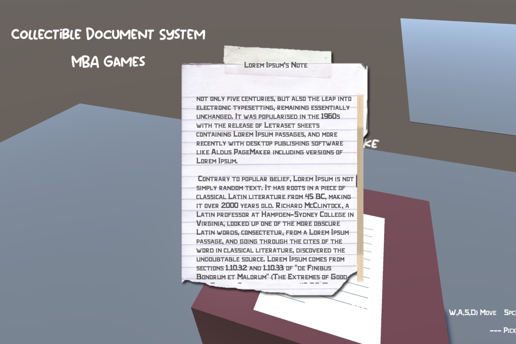 Collectible Document System | GUI 도구 | Unity Asset Store