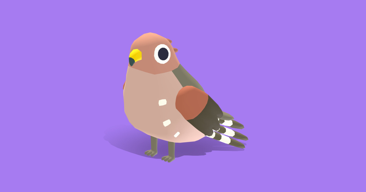 Red Shouldered Hawk - Quirky Series | 캐릭터 | Unity Asset Store