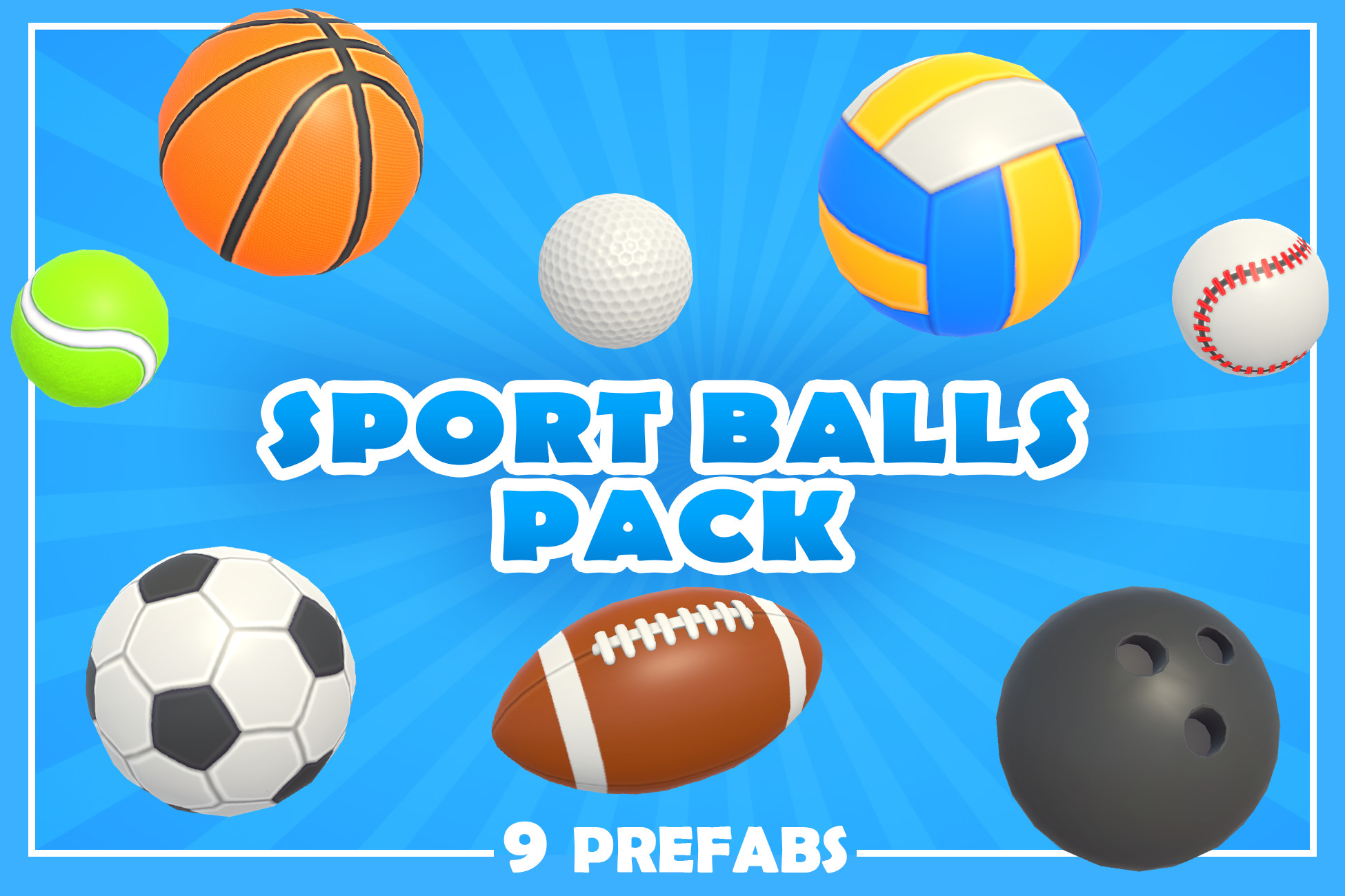 Ball Material Unity Stylized Sport Balls Pack | 3D Props | Unity Asset Store