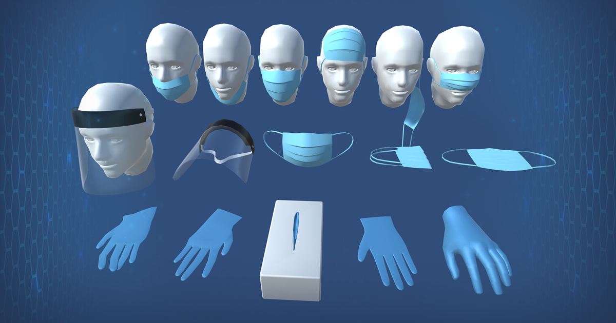 Low Poly Personal Protective Equipment (PPE) | Props | Unity Asset Store
