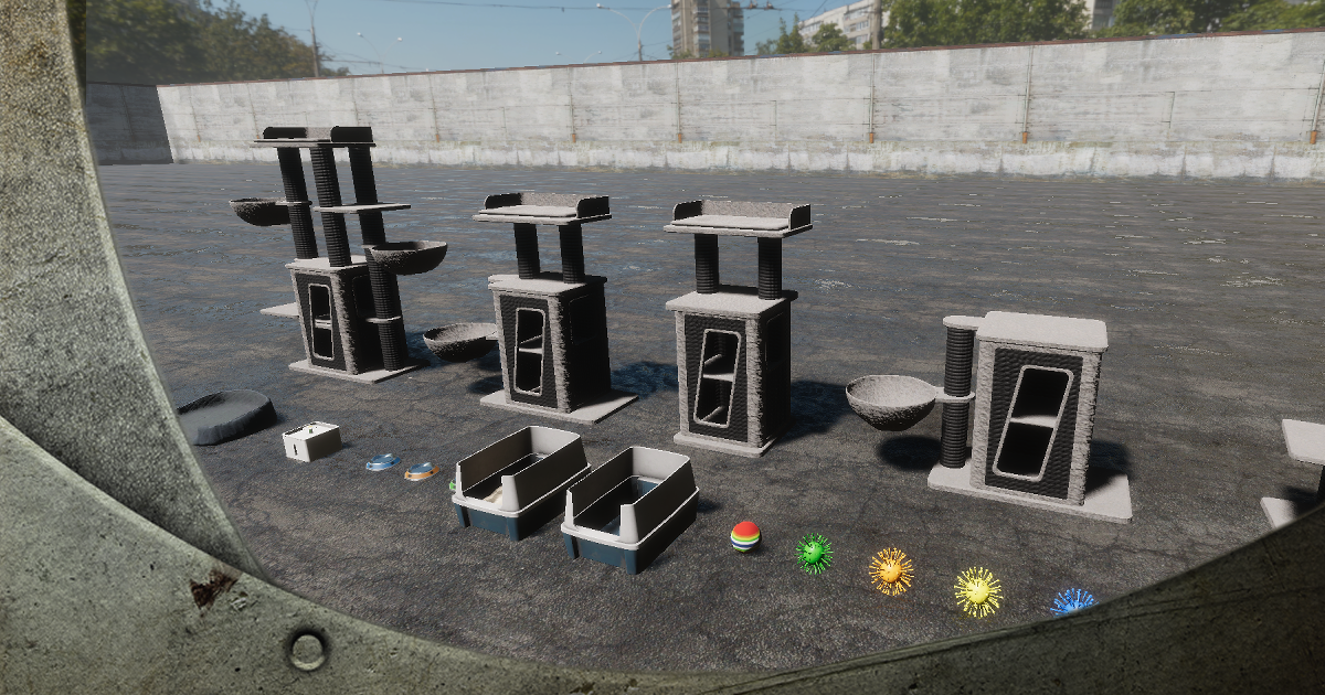 Cat Utilities Collection HQ | 3D Interior | Unity Asset Store