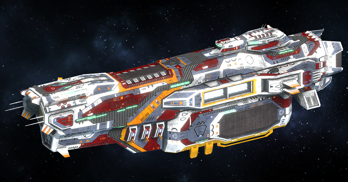 Spaceship Stardust Carrier | 3D Space | Unity Asset Store