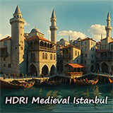 50 HDRI Medieval Istanbul Skyboxes