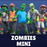 Zombies Mini - Low Poly Animated Pack