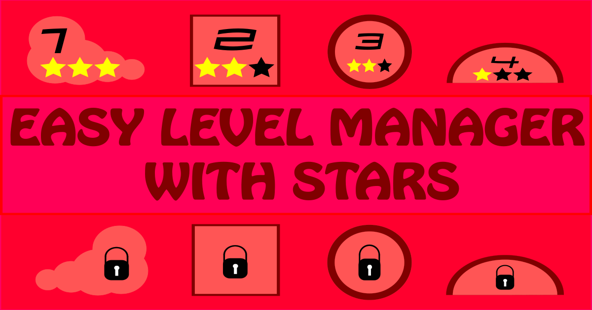 Stars Gui Easy Level Manager With Stars | GUI Tools | Unity Asset Store