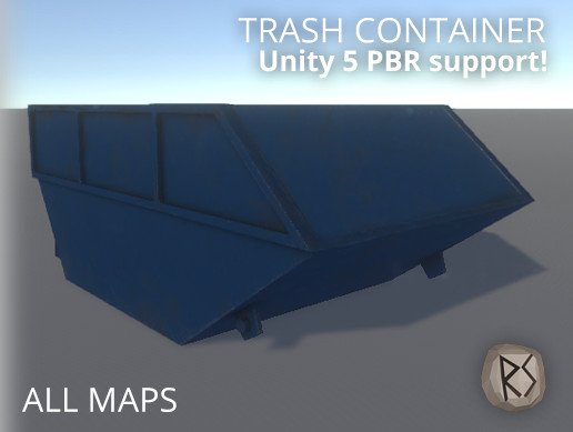Trash Container | 3D Exterior | Unity Asset Store