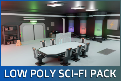 Low Poly Sci-Fi Modular Pack