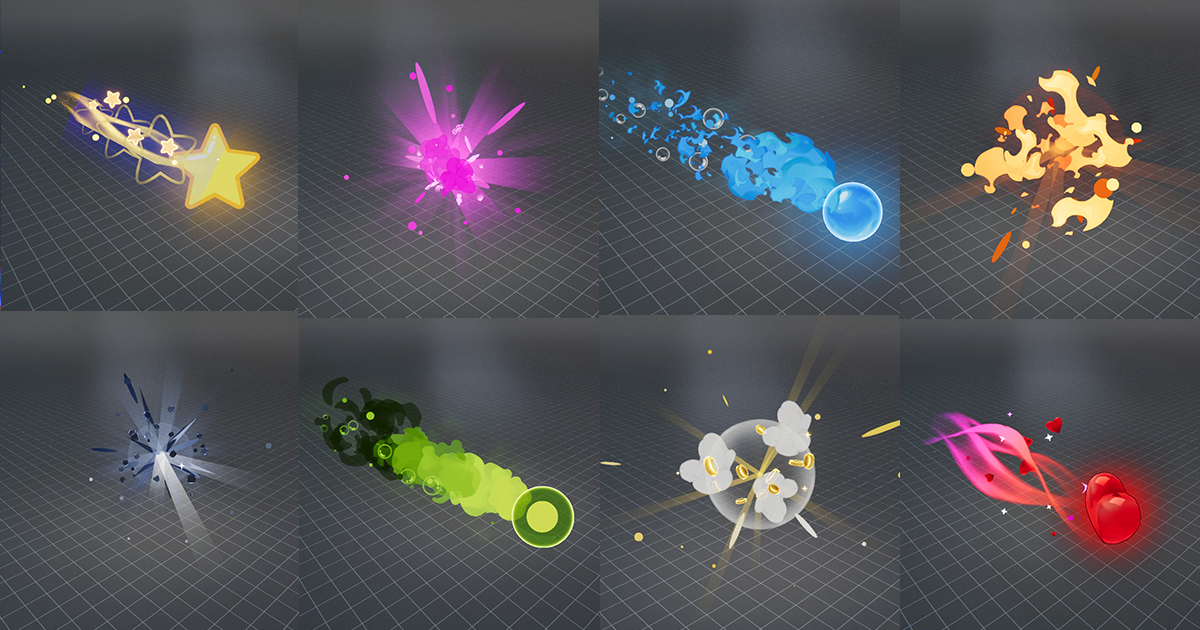 Toon Hits and Projectiles VFX Pack | Spells | Unity Asset Store