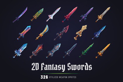 2d Fantasy Swords